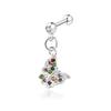 Zircon Stainless Steel Cartilage Stud Earrings - European & American Style