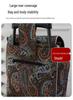 Foldable Ethnic-Style Shopping Cart for Groceries and Luggage