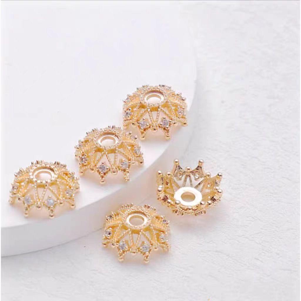 

Gold-Plated Rhinestone Star Flower Bracelet Accessory 9mm