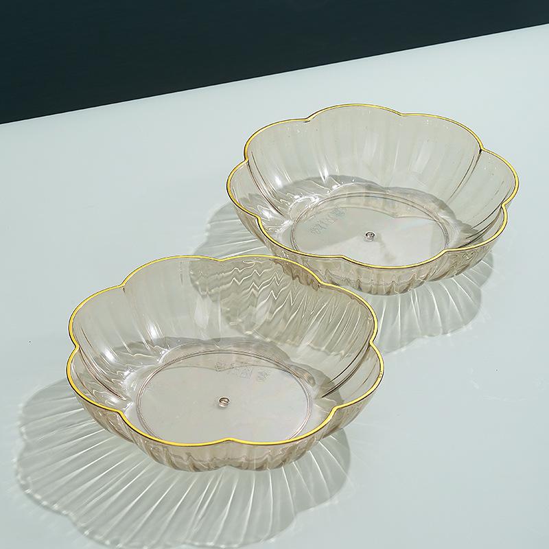 Fruit Plate Household Living Room Coffee Table Fruit Plate High-End Fruit Basin Plate Snack Plate Fruit Basket Fruit Basin