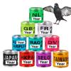 100Pcs 2026/2027 Year Multicolor Pigeon Foot Ring With Number Bird Pigeon Doves Training Racing Identification Leg Ring 10 Color