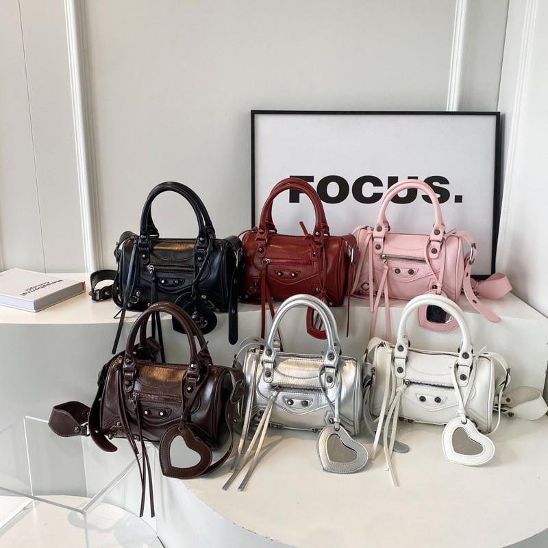 IELGY Сумка Boston в стиле Spice Girl премиум-класса с заклепками — фото 6