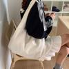Candy Color Casual Tote Bag Large Capacity Japanese Style Shoulder Bag Nylon Shoulder Bag  Unisex