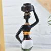 3pcs Handicraft African Woman Sculpture Resin African Women Statue  Balcony Garden Supplies