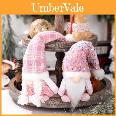 Christmas Decor Plush Santa With Glitter Finish For Holiday Celebration