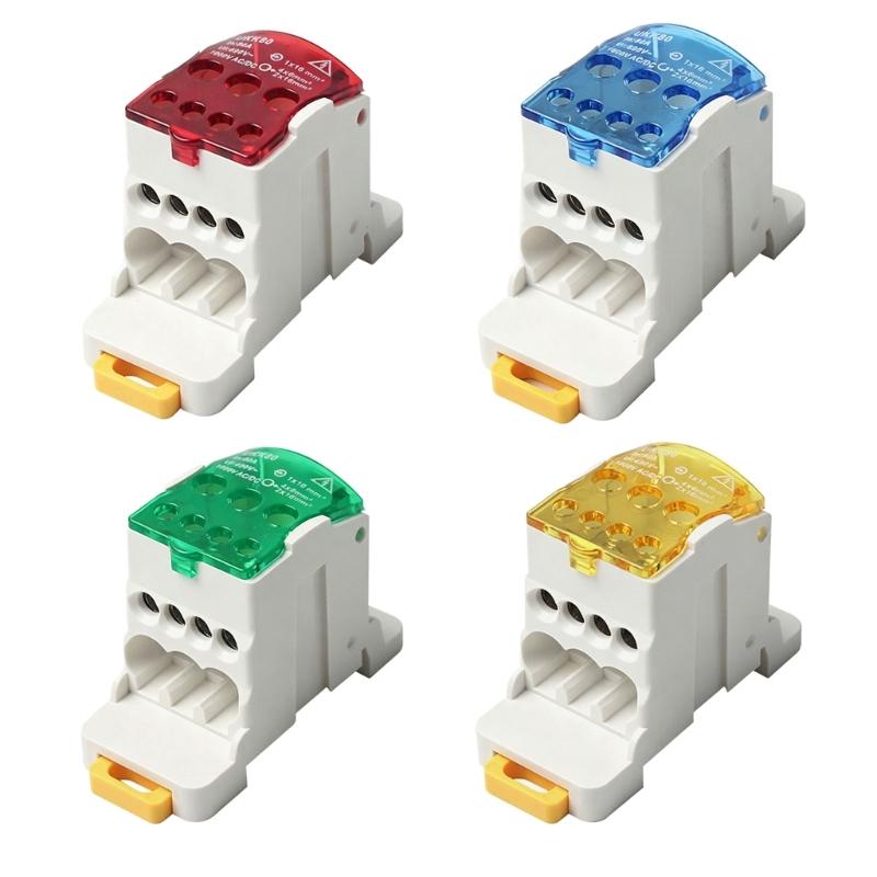 Plastic Junction Box Terminal Block Multi Outlet Terminal Block Rail Splitter Box For Electrical Installations