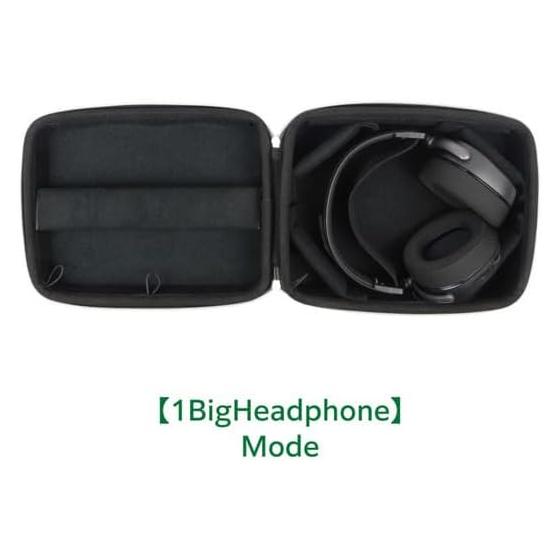 [musashino LABEL] [Carrying bag semi-hard type 12 room version] EVA material earphone case Can store up to 12 earphones/recables Semi-hard Patented