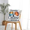 Family Cruise Pillow Case Soft Pillow Cover For Living Room Chair Cute Funny Cushion Cover
