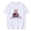 Women Funny Pig Tops Tshirt John Pork Is Calling Answer Call Phone Y2k Tee Shirt Gothic Hip Hop T-shirt Streetwear Clothes