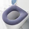 1 Uds. Funda para asiento de inodoro, calentador suave, alfombrilla lavable, cojín para asiento