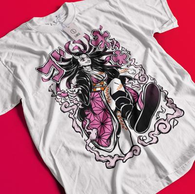 Demon Slayer Shirt Nezuko T-Shirt Tanjiro Tshirt  Muzan Doma Tee Inosuke Zenitsu BB1278