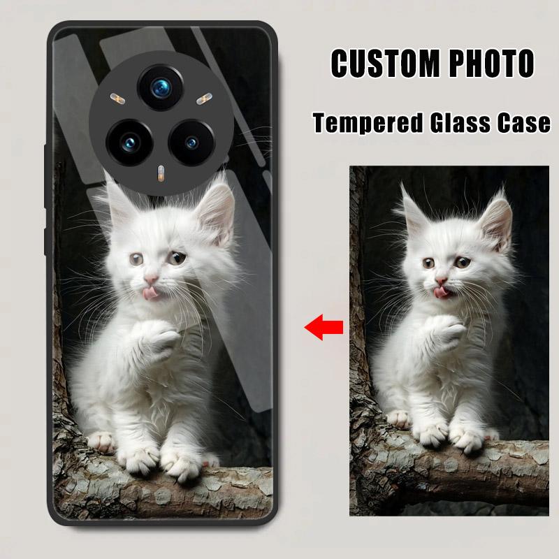 Benutzerdefinierte Hartglas Hülle Für Realme 14 13 12 11 10 Pro Plus 5G 9 9i 8 8i C67 C65 C61 C55 C53 GT 6 6T Personalisieren DIY Cover