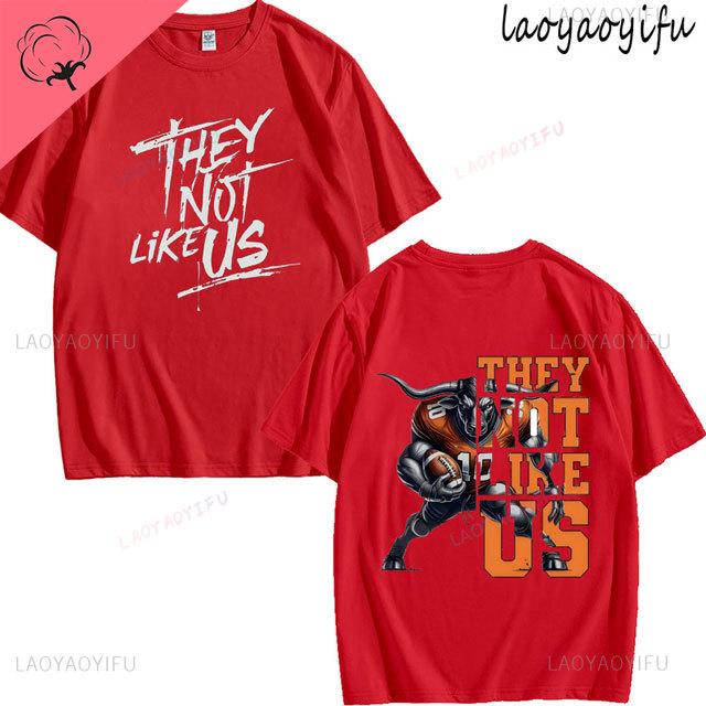 They Not Like Us Theme Print Tshirt Mens Womens Fashion 100Cotton Short Sleeve ONeck Breathable Tee Summer Casual Tops