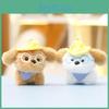 Dog Glasses Cute Plush Toy Keychain Animal Stuffed Doll Backpack Gift Pendant
