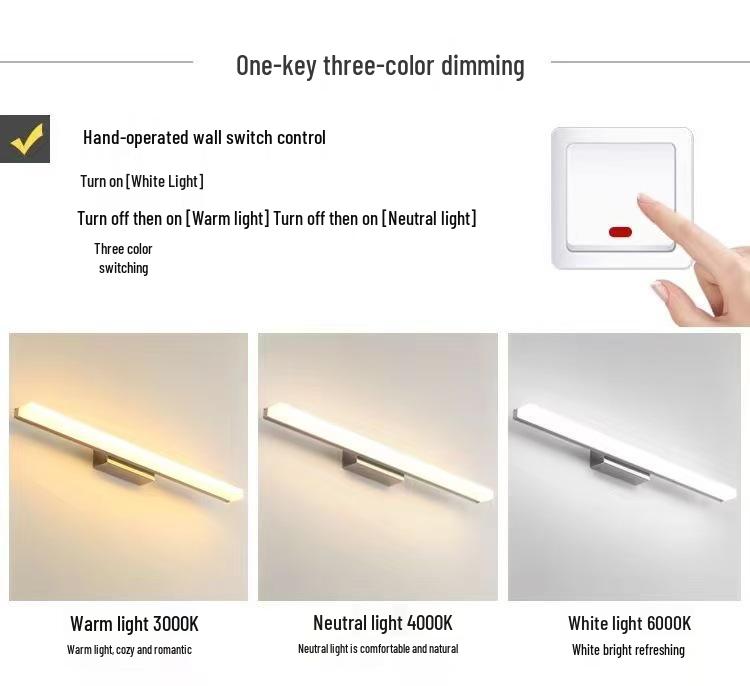 Modern Minimalist LED Bathroom Vanity Light