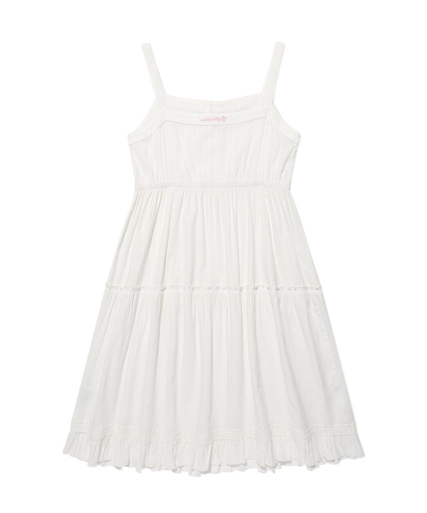 Wacky Willy Women'S Cotton Eyelet Bustier Dress White