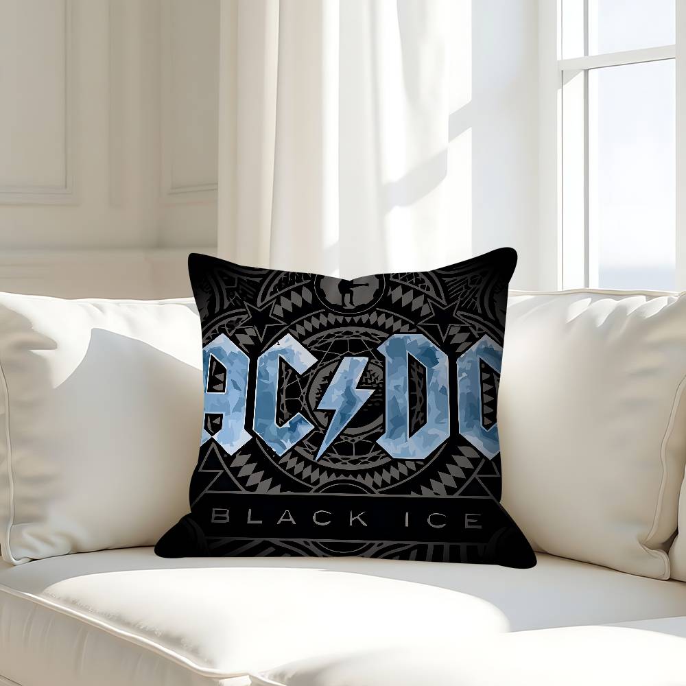 Rock Singer A-AC D-DC Band Pillowcase Toon Gift Cushion Cover Bedroom Home Sofa Chair Seat Decor Pillow Case