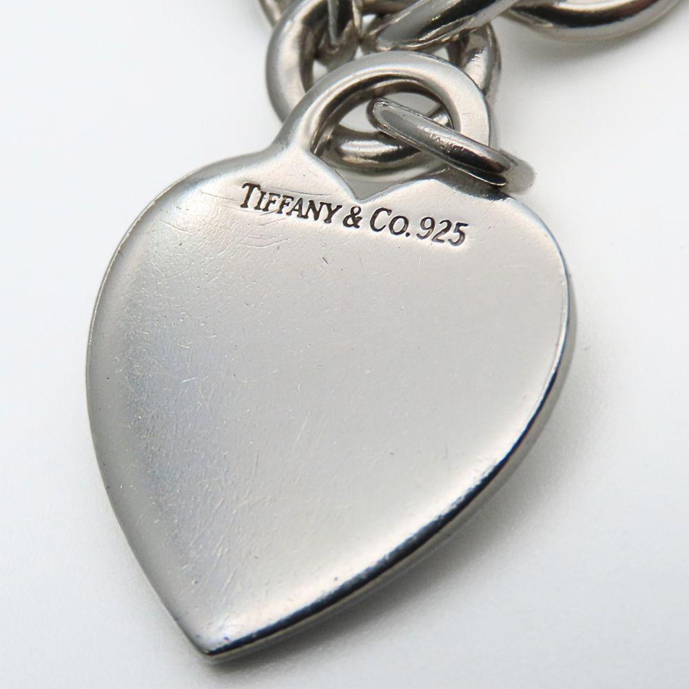 Used TIFFANY&Co. Bracelet Return To Heart Tag Silver925 34.6g Silver Plate