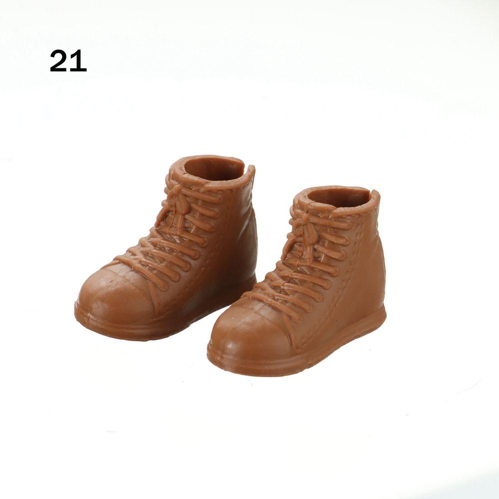 Bunte Weibliche Fußlänge 2,2cm Puppenschuhe Socken Heldenpuppen Stiefel Lang Kniehohe Stiefel Zubehör