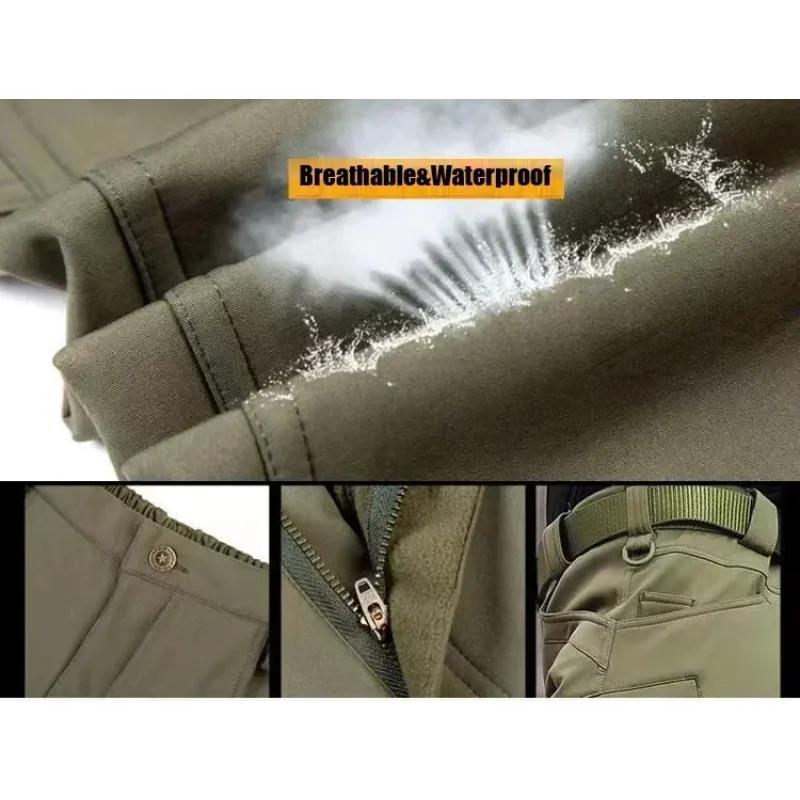 Men's Waterproof Outdoor Snow Softshell Warm Suit Warm Jacket + Warm Pants 2 Piece Sets