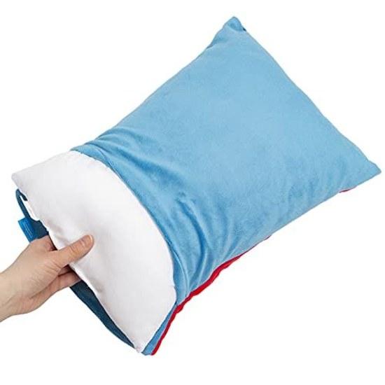 MORIPiLO Pillow Doraemon Face Die-Cut (S Size) Kids Gentle On Skin Micro Fabric Goods Plush Nap 28x39x9cm Blue Character Morishita
