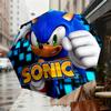 1pc Sonic The Hedgehog Automatic Folding Umbrella, Heavy Duty 8 Rib Iron Frame,  Suitable for Travel, Daily Use, Birthday, Decor Gift m0104055