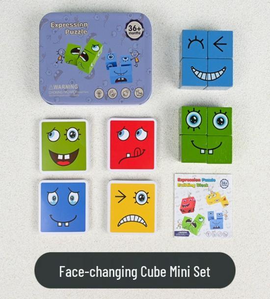 

Smiley Face Magic Cube: Educational Building Blocks & Interactive Parent-Child Tabletop Game