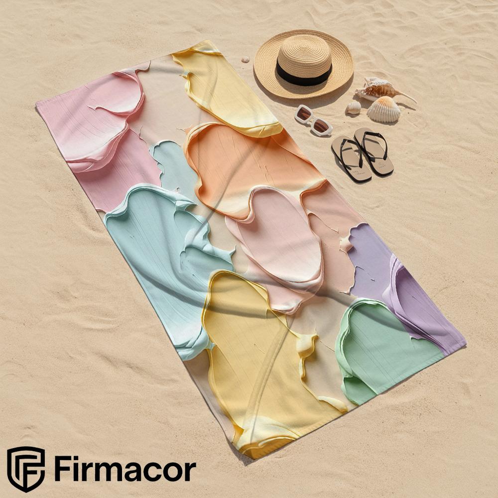 Cream Paint Texture Cartoon Anime Beach Towel Microfiber Quick Dry Super Absorbent Soft Bath Towel for Kids Adults Travel