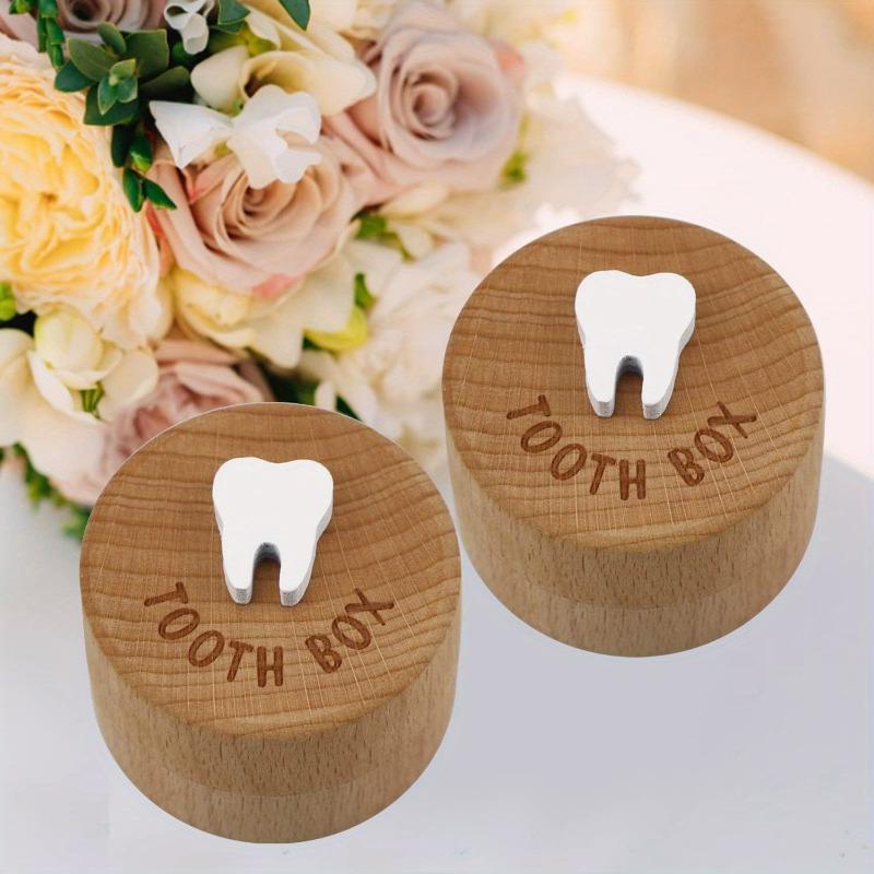 

Tooth Box Carving Souvenir Box Christmas Halloween Thanksgiving New Year Valentine s Day Gift Ring Storage Box 1pcs коричневий