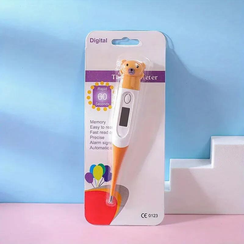 Safe Waterproof Kids Thermometer Cute Animal Shape Accurate Oral Armpit Body Temperature Measuring Device