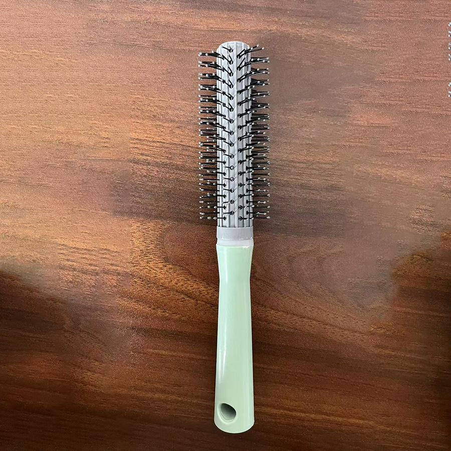 A4 Unisex Curling Comb Brush Rod High Cranial Top Massage Anti-Static Ergonomic Plastic Multi-Functional Styling Home Salon Use