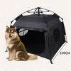 Automatisches Falt-Haustierzelt Wetterfest Tragbar Katzenhundehaus Outdoor Indoor Unterstand Camping Reisezubehör Oxford-Gewebebezug