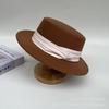 French Retro Flat Hat Women's Winter Fashion Versatile Face Small Top Hat Outdoor Warm Woolen Sun Hat Tide