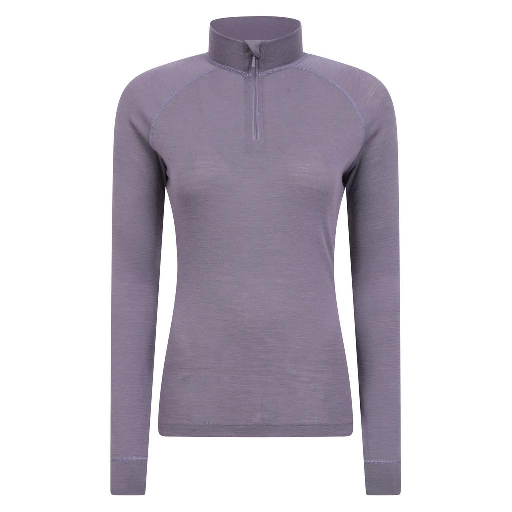 Mountain Warehouse Womens/Ladies Merino Wool Zip Neck Thermal Top