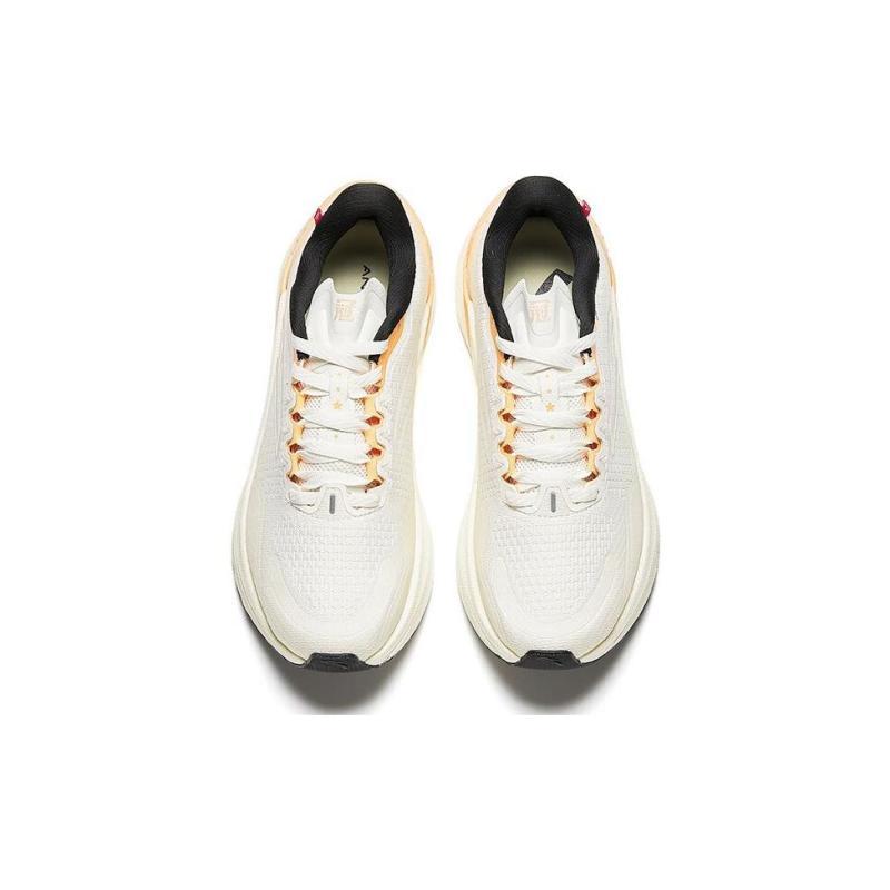 Anta Breathable Low-Top Running Shoes Women's Ivory White/Light Beige White Sneakers 122345582-5