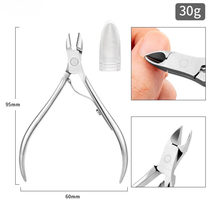 Toenail Ingrown Nail Art Cuticle Nipper Clipper Edge Cutter Manicure Scissor Plier Tool Pedicure Dead Skin Remover