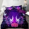 2/3pcs Bedding Set with Butterfly Pattern Print, Suitable for Bedroom And Guest Room Decoration, Usable And Machine Washable.