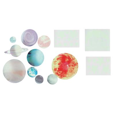 Self Adhesive Luminous Moon Star Wall Stickers Fluorescent Wall Stickers for Bedroom Decor