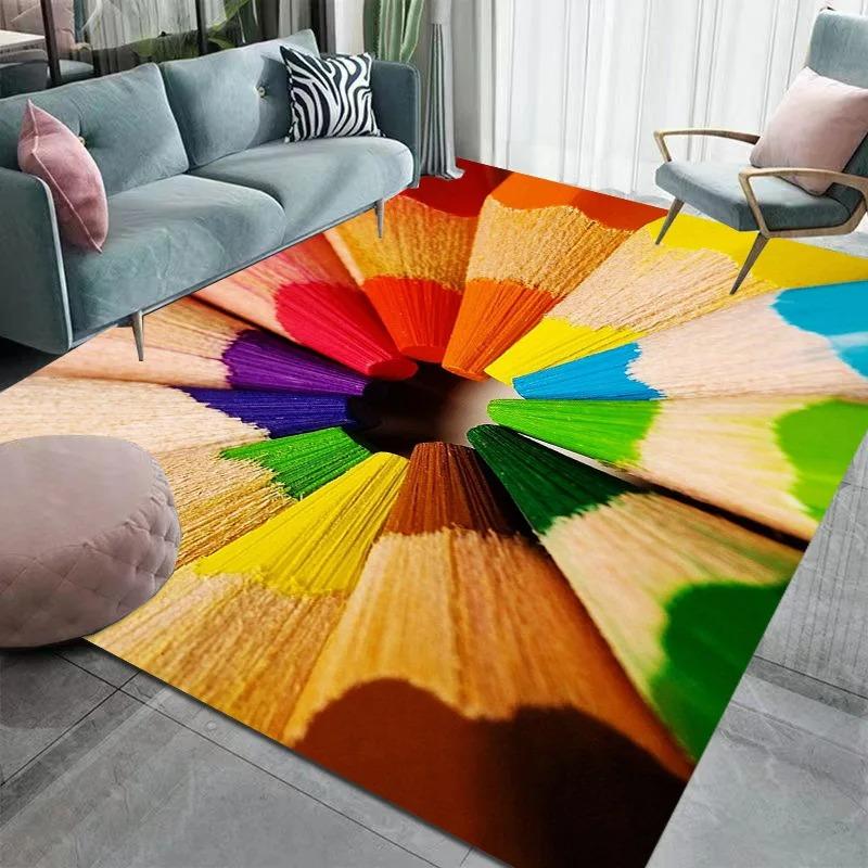 Schmetterling Pfau Wohnzimmer Teppich Bunt Dekorative Fußmatte für Schlafzimmer Veranda Küche Geschäft Rutschfest Sofa Couchtisch Teppich