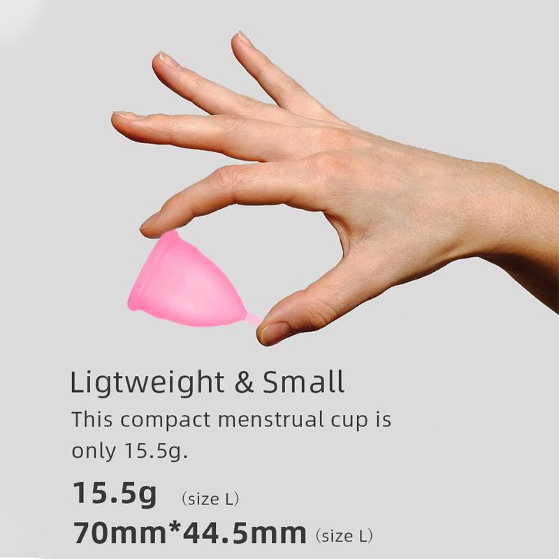 Menstrual Cups Reusable Silicone Cups, 11 Colors To Choose From, 3 Sizes To Choose From, To Meet Different Needs.(A02)