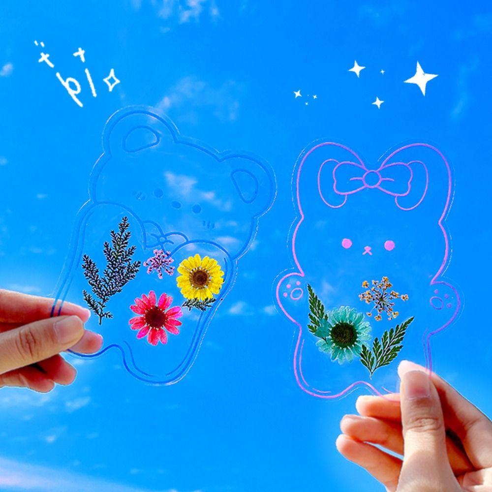Handmade Dried Flower Stickers DIY Materials Flower Page Bookmark DIY Dried Flower Bookmarks  Kids