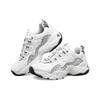 Skechers DLites 3.0 Mesh Fabric Synthetic Leather Sports Low-Top Dad Shoes Men sneaker White Black 237157-WBK