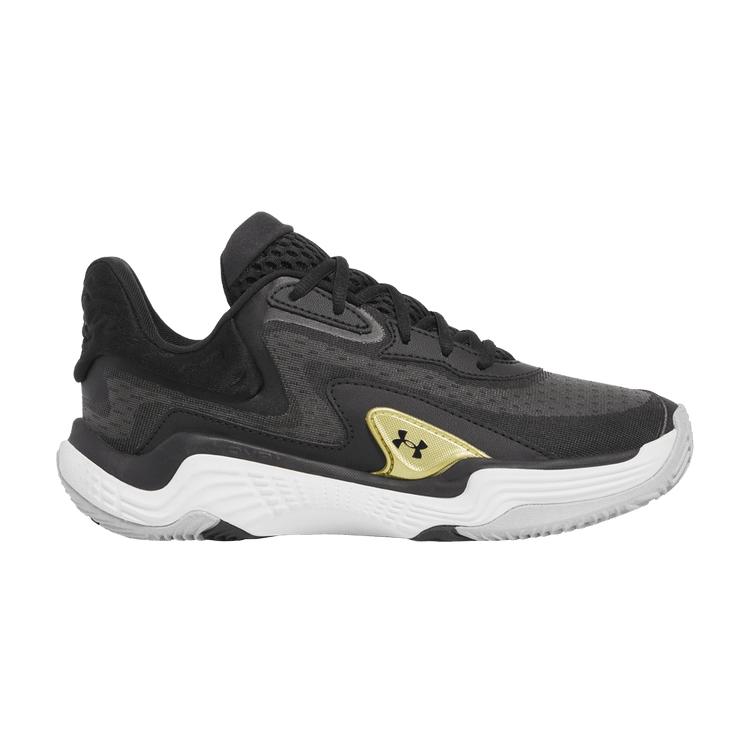 

Under Armour Spawn 7 Black Metallic Gold Unisex Sneakers 3028461-002 40