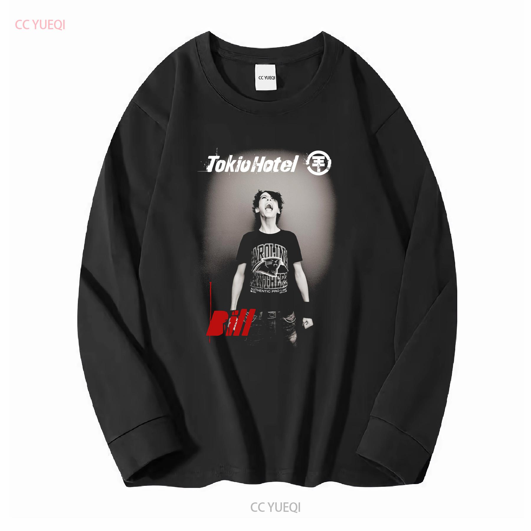 

Гурт Tokio Hotel Білл Каулітц Футболка плакат Чорний Короткий рукав S 5XL 1F1030 вінтажний Праний графічний Стильний homme Унісекс Повсякденний M