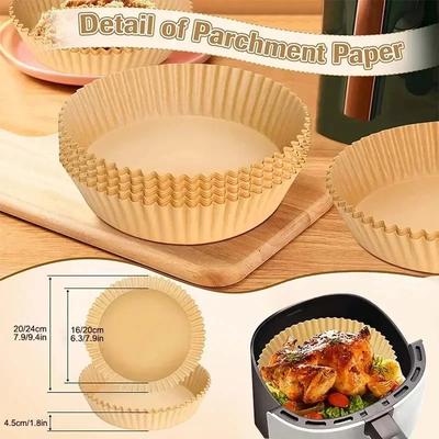 Friggitrice ad Aria Carta Usa e Getta Carta Forno Polpa di Legno Vapore Cheesecake Accessori Friggitrice ad Aria Carta Forno per Friggitrice ad Aria