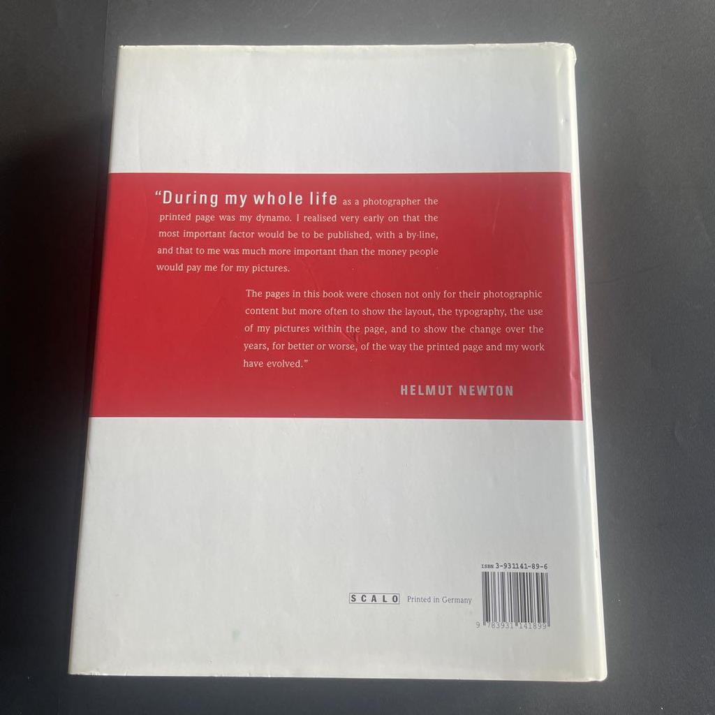 [USED] Helmut Newton Pages from the Glossies
