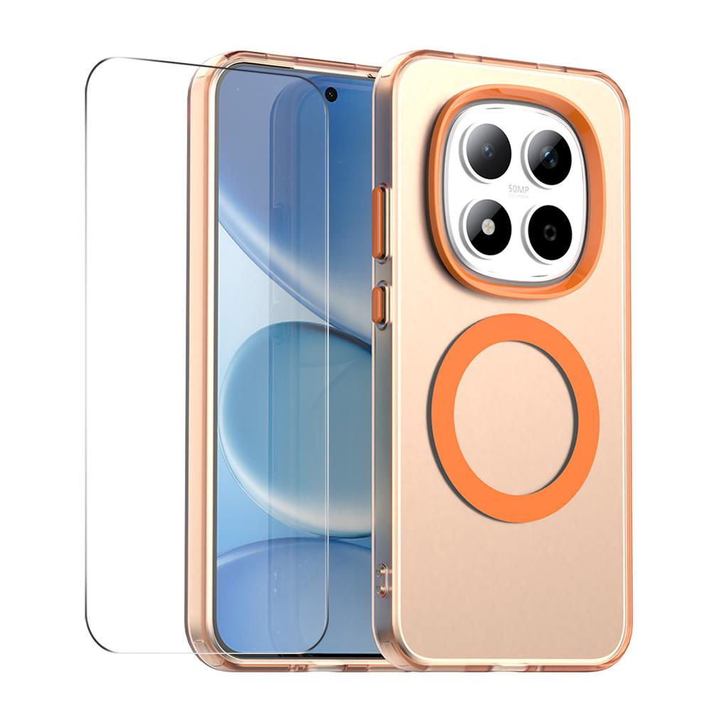 For Xiaomi Redmi Note 15 Pro 5G (Global) Magnetic Case with 9H Tempered Glass ENKAY HAT PRINCE PC TPU Phone Cover