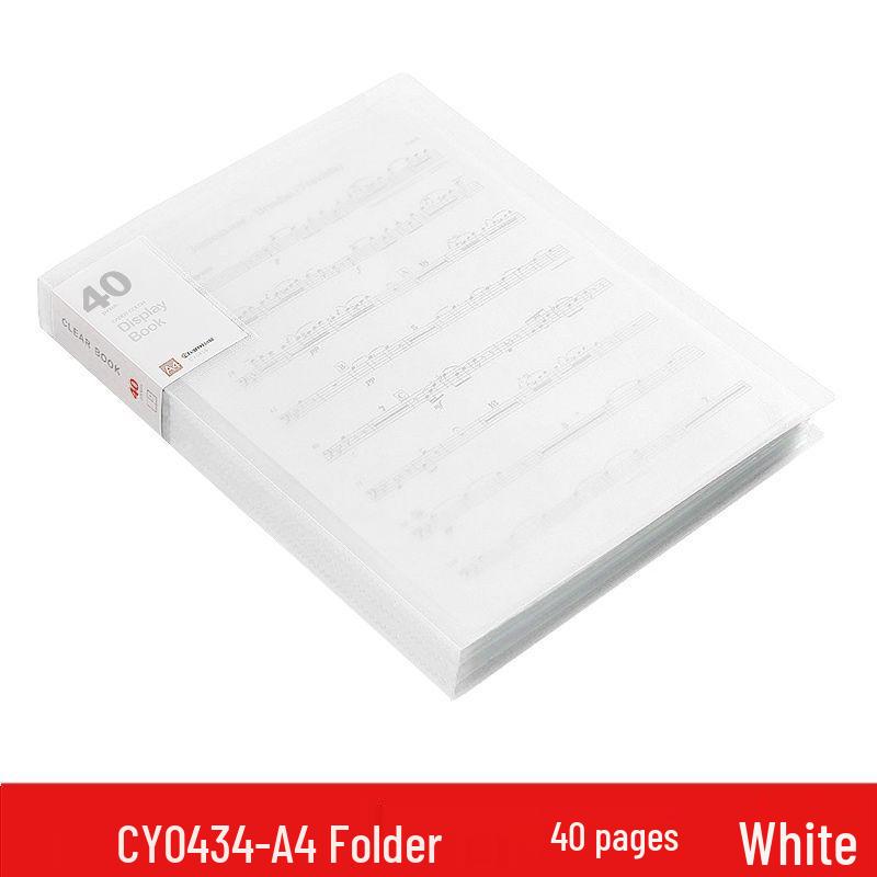 A4 Transparent Multilayer Insert Pockets Folder for Student Documents & Certificates