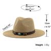 Men and Women Western Cowboy Straw Hat Top Hat Outdoor Seaside Beach Hat Sun Protection Hat