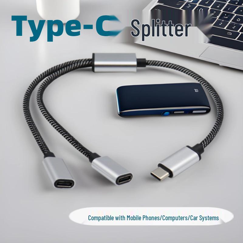 Typ-C Dual Buchse Verlängerung: Handy-/Tablet-Splitter